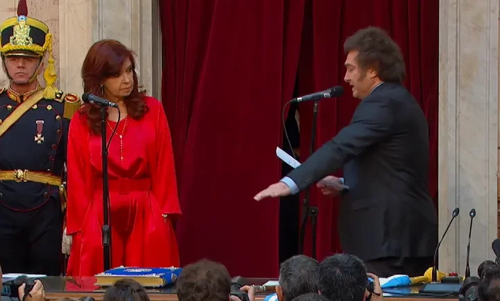 Javier Milei y Cristina Fernández